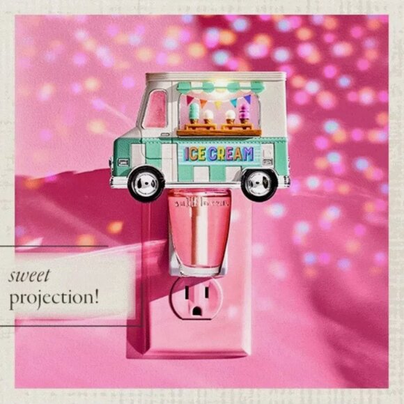 Bath & Body Works ICE CREAM TRUCK Projector Nightlight Wallflowers Plug NEW - Picture 10 of 14